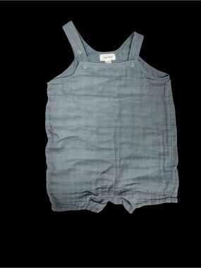 Angel Dear Blue-Grey Muslin Baby Romper